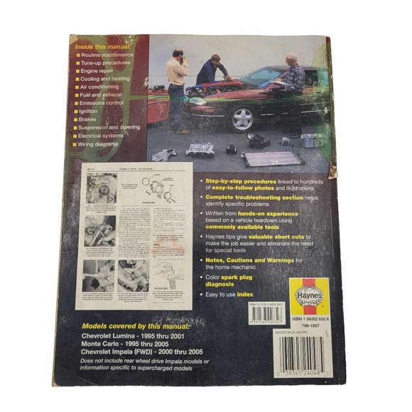 Chevrolet Lumina, Monte Carlo & Impala FWD 1995-2005 - Picture 3 of 6